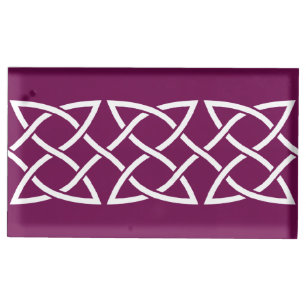 Celtic Weave Hearts in Wine Table Card Holder