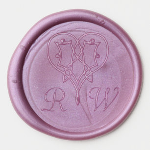 Celtic Weave Hearts Wax Seal Sticker