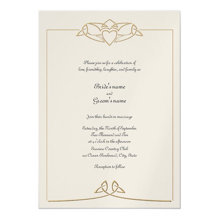 Free Irish Wedding Invitations Templates 8