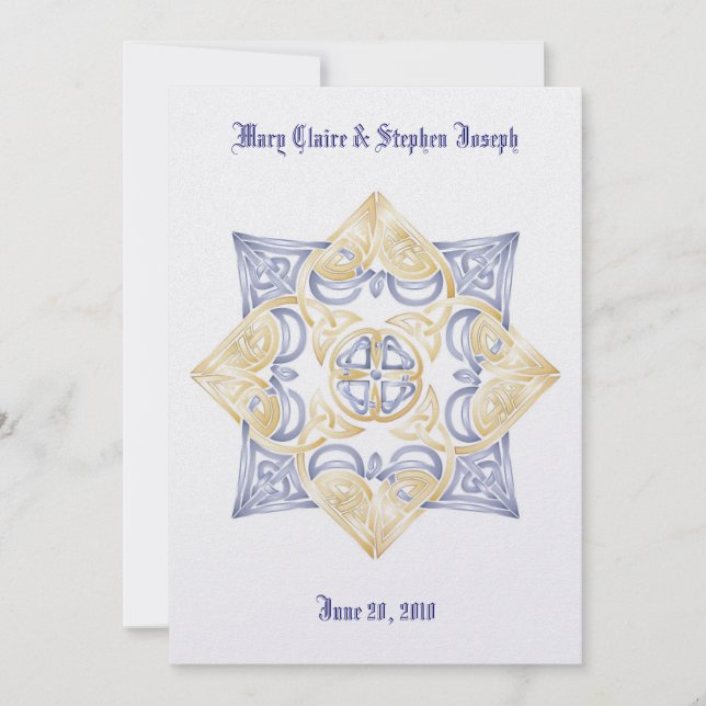Celtic Wedding Knot Invitation (Front)