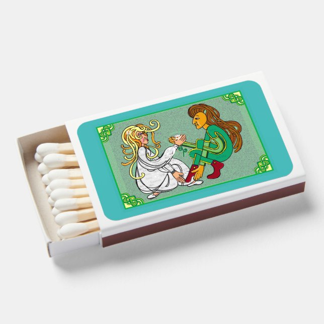 Celtic wedding matchboxes (Front Open)