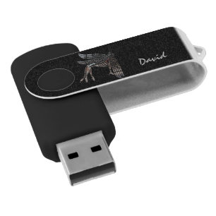 Celtic Winged Folk Art PERSONALIZED Flash Drive