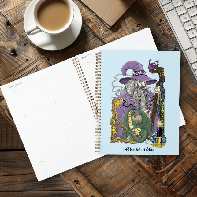Celtic Wizard Dragon Fantasy Purple Planner (Creator Uploaded)