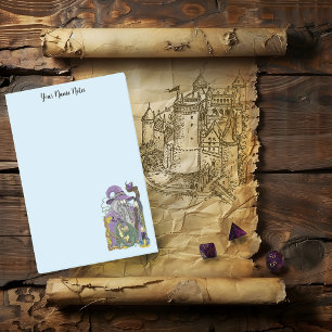 Celtic Wizard Dragon Fantasy Purple Post-it Notes