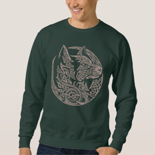 Celtic Wolf Knotwork Tribal Art Design