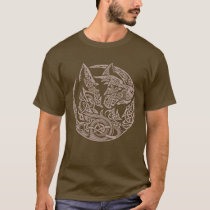 Celtic Wolf Knotwork Tribal Art Design