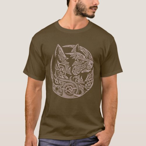 Celtic Wolf Knotwork Tribal Art Design