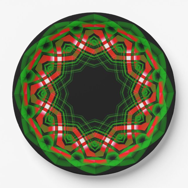 Celtic Yule Festival Paper Plates (Front)