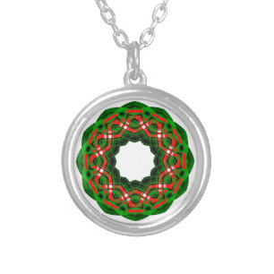 Celtic Yule Festival Silver Plated Necklace
