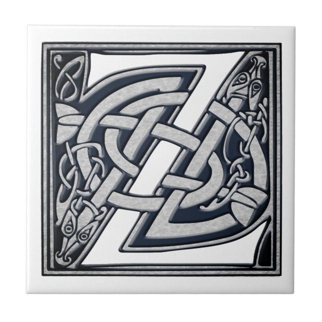 Celtic Z Monogram Ceramic Tile (Front)