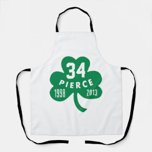 Celtics - Pierce 34 Retired Number Clover (Green) Apron