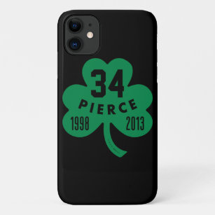 Celtics - Pierce 34 Retired Number Clover (Green)  iPhone 11 Case