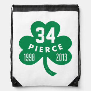 Celtics - Pierce 34 Retired Number Clover (Green) Drawstring Bag