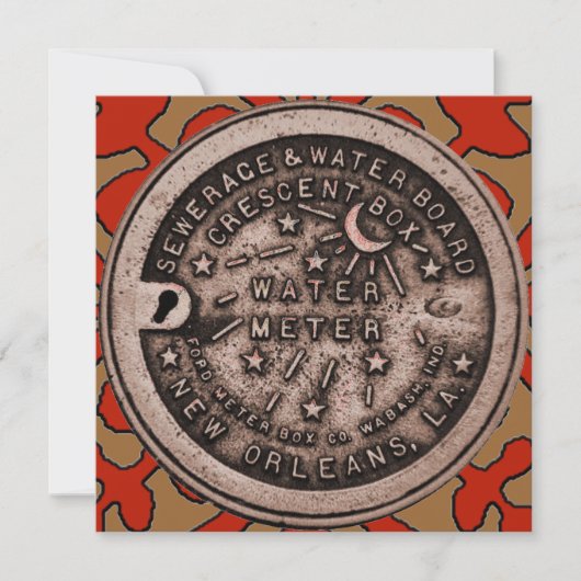 CelticTile Red, Water Meter Cover (Front)