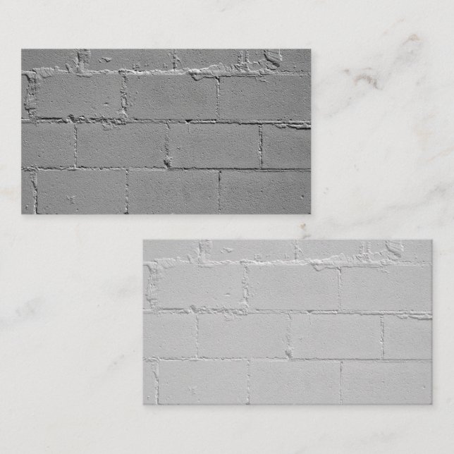 Cement Block Wall Business Card (Front/Back)