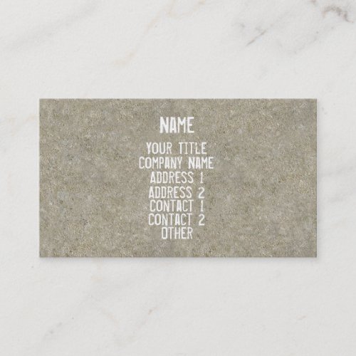 Cement Business Card Templates