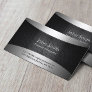 Cement Contractor Professional Carbon Black Business Card