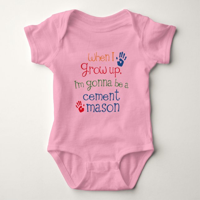 Cement Mason (Future) Child Baby Bodysuit (Front)