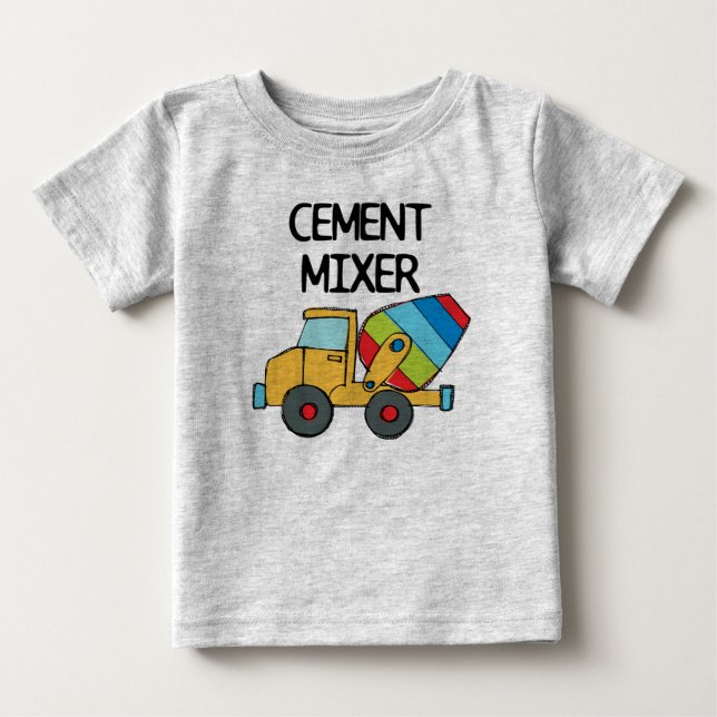 Cement Mixer Baby T-Shirt (Front)