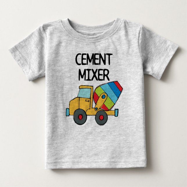Cement Mixer Baby T-Shirt (Front)