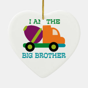 Cement Mixer Big Brother Ceramic Ornament