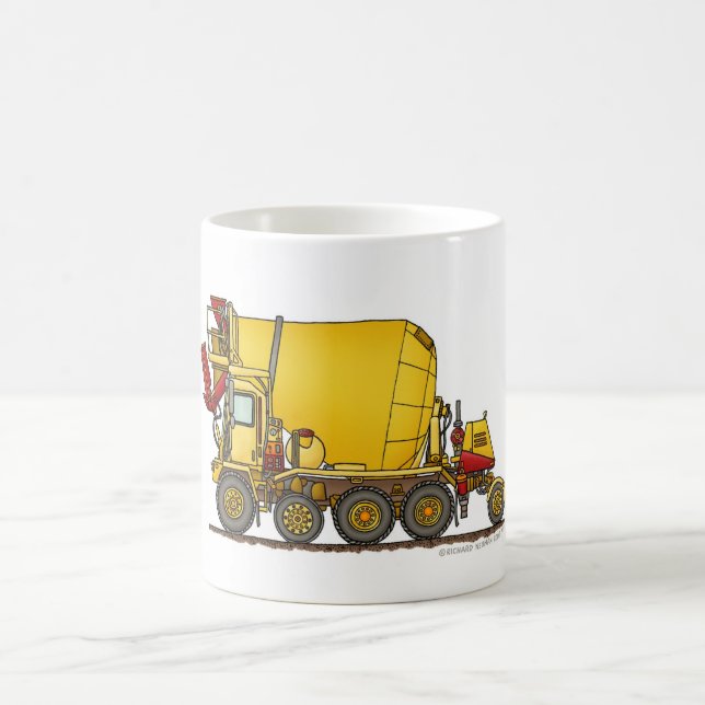Cement Mixer Front Discharge Truck Construction Mu Coffee Mug (Center)
