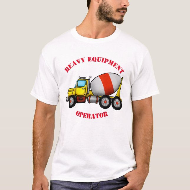 Cement Mixer Mens T-Shirt (Lite Colors) (Front)