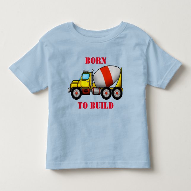 Cement Mixer Toddler Fine Jersey T-Shirt (Front)