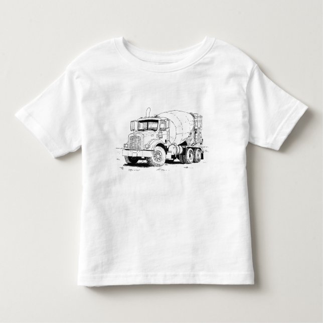 Cement Mixer Toddler T-shirt (Front)
