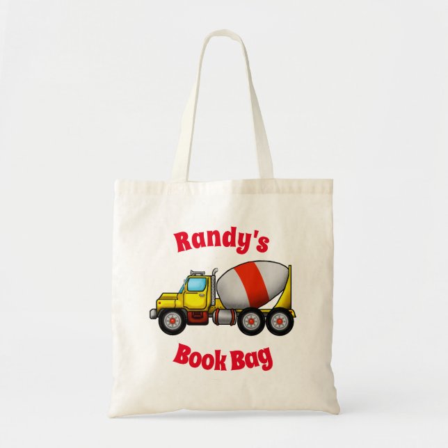 Cement Mixer Tote Bag (Front)