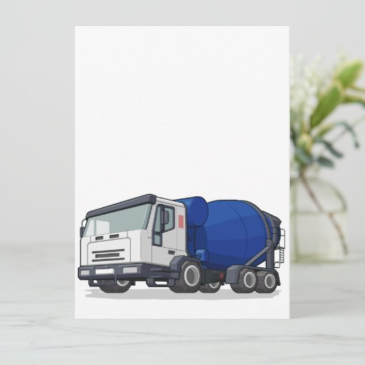 Cement Mixer Truck (Standing Front)