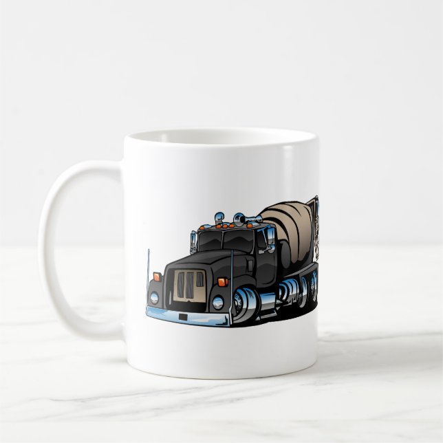 Cement Mixer Truck Coffee Mug (Left)