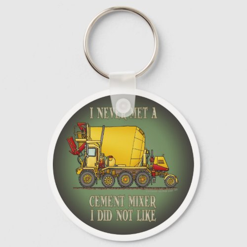 Cement Mixer Truck Operator Quote Key Chain