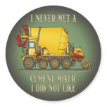 Cement Mixer Truck Operator Quote Kids Sticker