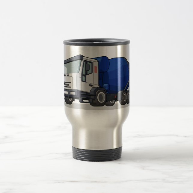 Cement Mixer Truck Travel Mug (Center)