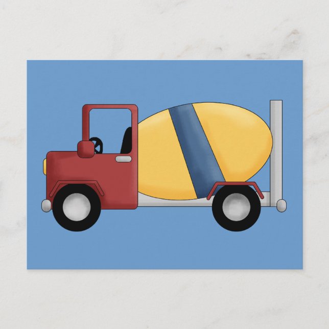Cement Mixer Tshirts and Gifts Postcard (Front)