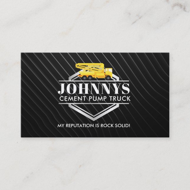 Cement Slogans Business Cards (Front)