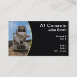 Cement Truck At Construction Site Business Card at Zazzle