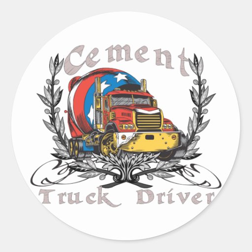 Cement Truck Driver Stickers | Zazzle