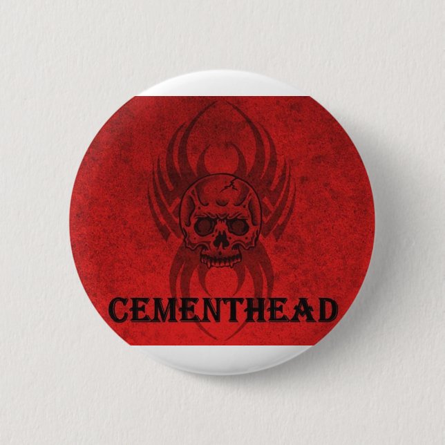 cementhead logo1 pinback button (Front)