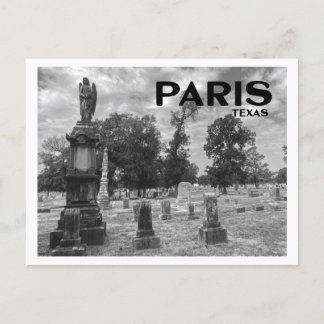 Cemeteries of Paris (Texas) Postcard