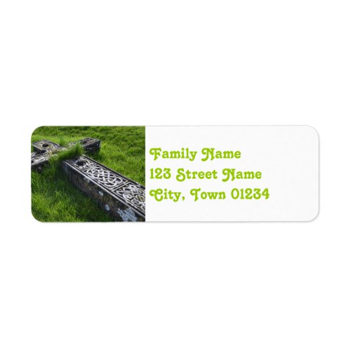 Cemetery at Rock of Cashel Label