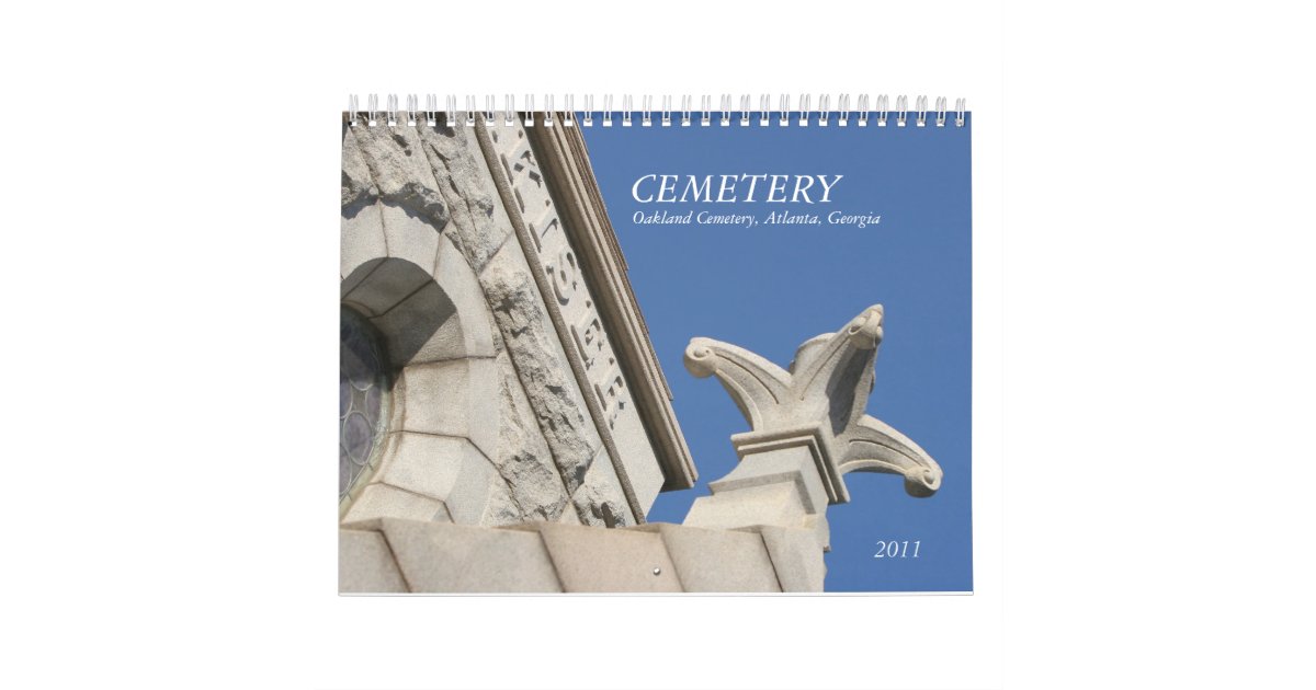 CEMETERY CALENDAR Zazzle com