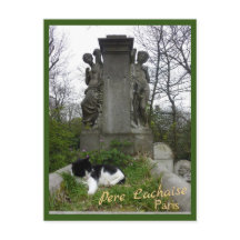 Cemetery Cat with text