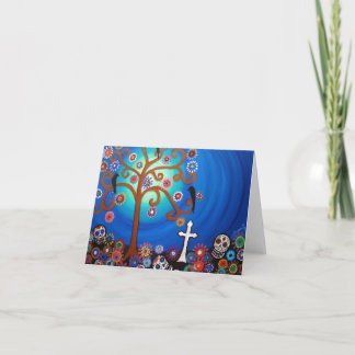 CEMETERY DAY OF THE DEAD CARD