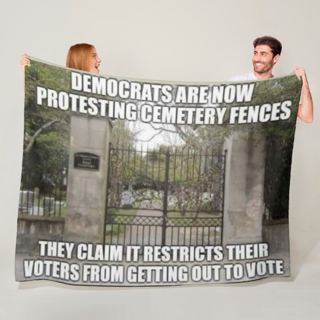 CEMETERY FENCES FLEECE BLANKET (In Situ)