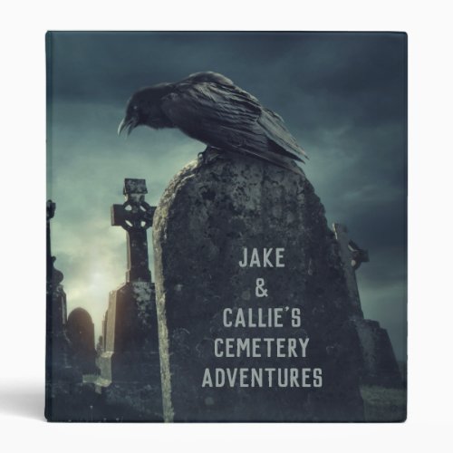 Cemetery Graveyard Adventure 3 Ring Binder