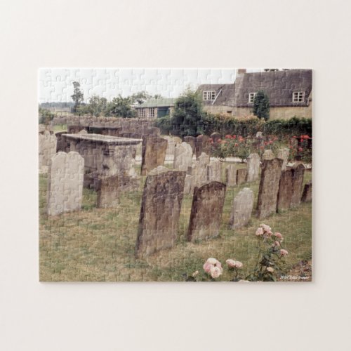 Cemetery Graveyard Britain Tombstones Graves Jigsaw Puzzle