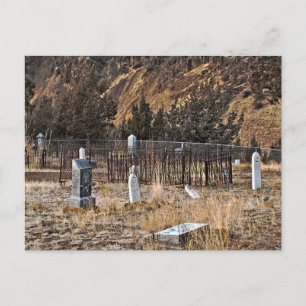 Cemetery ground postcard