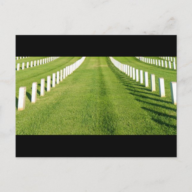 Cemetery Headstones Postcard (Front)